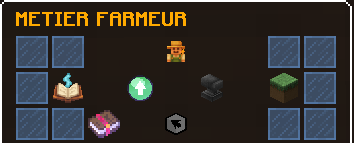 Le menu du métier Fermier